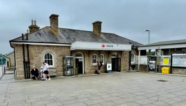 St. Erth Tren İstasyonu, Batı Cornwall Demiryolu tarafından 11 Mart 1852 'de açıldı. St Erth, Cornwall, İngiltere, İngiltere. 19 Temmuz 2024. 