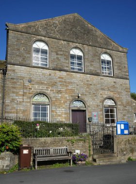 Chapel Caddesi 'ndeki Grassington Metodist Kilisesi. Grassington, Kuzey Yorkshire, İngiltere, İngiltere. 14 Ağustos 2024. 