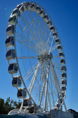 The SkyStar Ferris Wheel at Fishermans Wharf, San Francisco, California, USA. September 2024.  clipart