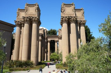 Colonnades at The Palace of Fine Arts built originally in 1915 and rebuilt between 1964 and 1967. San Francisco, California, USA. September 2024.  clipart