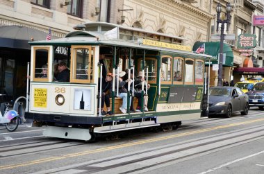26 numaralı kablo araba, San Francisco Belediye Demiryolu, Ferries ve Cliff House Demiryolu tarafından 1890 'da inşa edilmiş. San Francisco, CA, ABD. Eylül 2024. 