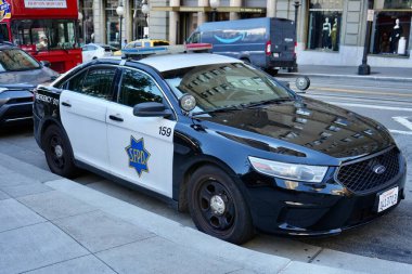 San Francisco, Kaliforniya, ABD. 9 Eylül 2024. SFPD Ford Polis Aracı 19.