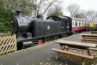 The Dales Countryside Museum, Hawes, West Yorkshire, İngiltere 'deki buhar makinesi John Baker. Kasım 2024. 
