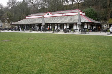 Cavendish Pavilion Çay Salonu, Bolton Abbey, Skipton, İngiltere. Mart 2025. 