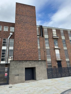 Colyear Caddesi, Derby 'deki eski Derby telefon santrali. Derby, İngiltere, İngiltere. Mart 2025. 