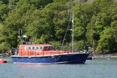 Eski RNLI Mersey sınıfı cankurtaran botu The River Dart 'taki Samuel Wesley. Dartmouth, Devon, İngiltere, İngiltere. Mayıs 2025. 