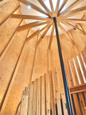 Doğanın panoramik seyahat hedefine bak