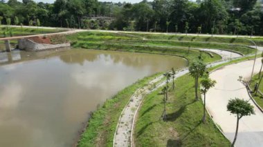 the beauty of the newly built city park