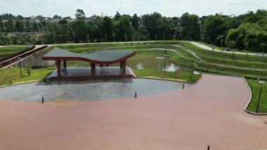 the beauty of the newly built city park