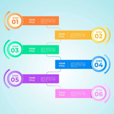 Ticari bilgi şablonunun vektör illüstrasyonu