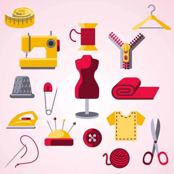 Dikiş aksesuarları, aksesuar ve aksesuar ikonları