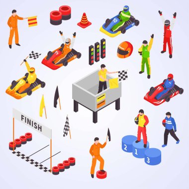 araba yarışı izometrik bileşimi