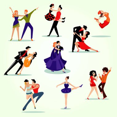 dans eden insanlar sanat seti