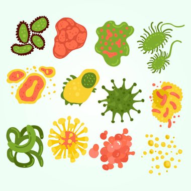 Çizgi film sebzeleri, meyveler.