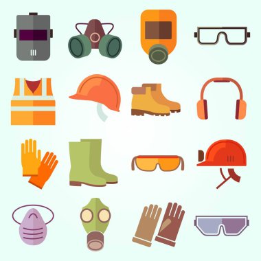 Koruyucu ekipman simgeleri, çizgi film biçimi