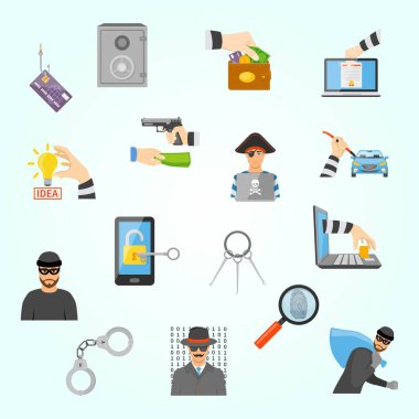 Polis ve suç ikonları