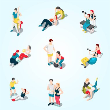 insanlar ve fitness etkinliği