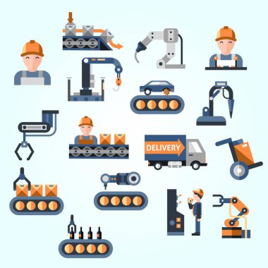 Endüstriyel makineler ve aletler.