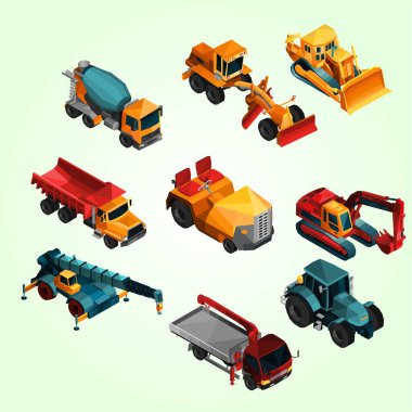 Çeşitli makine ve makine ekipmanları.