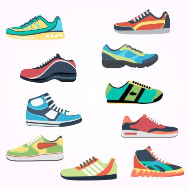 vektör set Ayakkabı