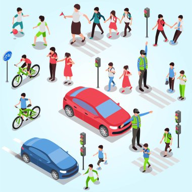 Trafiği ve arabası olan insanlar