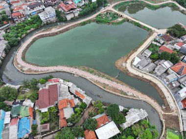 Köyün hava manzarası.