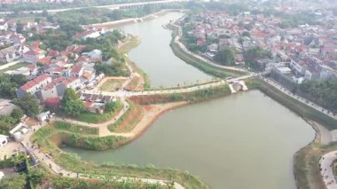 Hollanda 'nın başkentinin havadan görünüşü