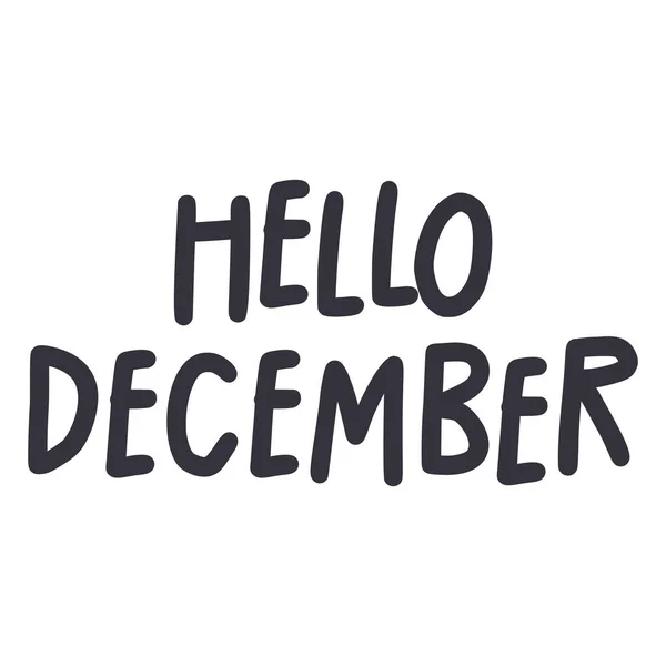 Merhaba Aralık Çizimi Alıntı — Stok Vektör