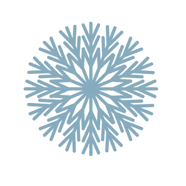 Vinter Blå Snöflinga Illustration — Stock vektor