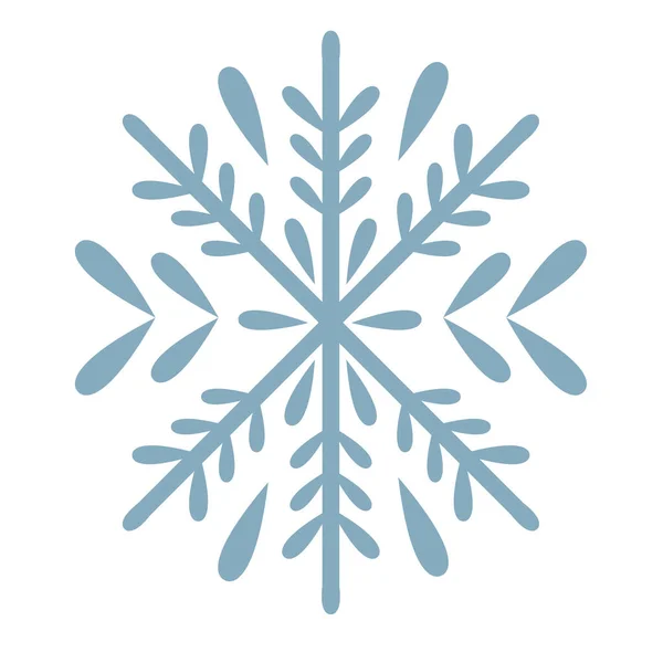 Χειμερινή Μπλε Νιφάδα Χιονιού Εικονογράφηση — Διανυσματικό Αρχείο