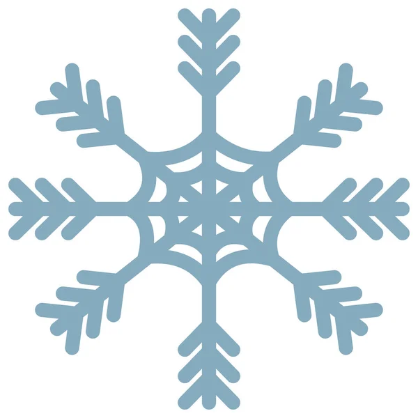 Invierno Azul Copo Nieve Ilustración — Archivo Imágenes Vectoriales