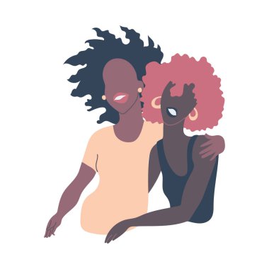 Two black women together.