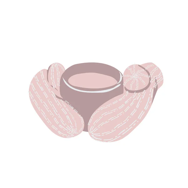 Female Hands Holding Cup Hot Drink Vector — Stock Vector