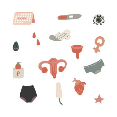 Beyaz arkaplanda izole edilmiş adet vektörü ögeleri.