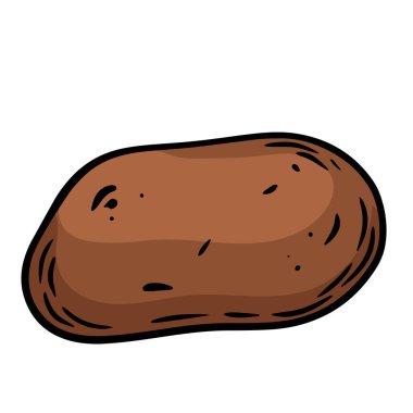 Patates çizgisi vektör çizimi.