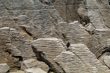 Close view of the Pancake Rocks near Punakaiki, New Zealand. High quality photo