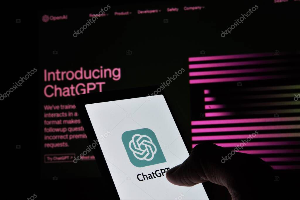 Dhaka, Bangladesh - 27 May 2023: ChatGPT on mobile phone.