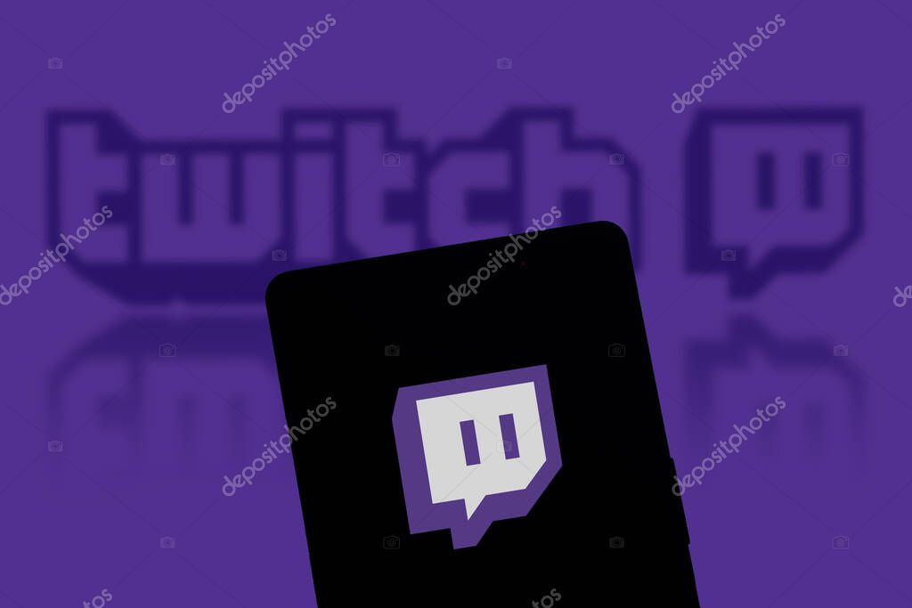 Dhaka, Bangladesh - 24 November 2023: twitch on smartphone.
