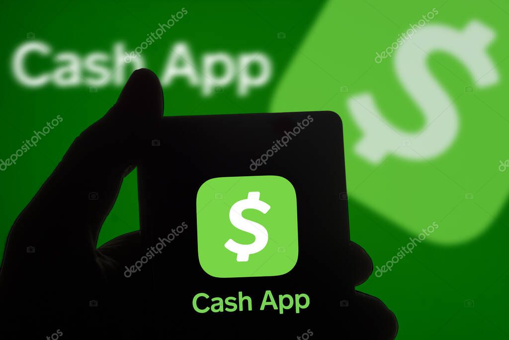 Cash app on smartphone.