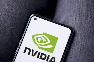 Dhaka, Bangladeş - 30 Aralık 2023: Nvidia ile el ele tutuşmak. Nvidia Corporation, Amerikan çokuluslu teknoloji şirketidir..