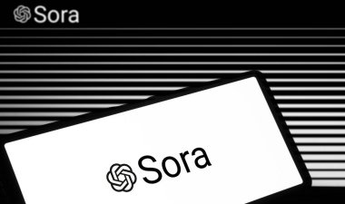 Dhaka, Bangladesh- 26 February 2024: Open AI Sora AI logo n displayed on smartphone. clipart