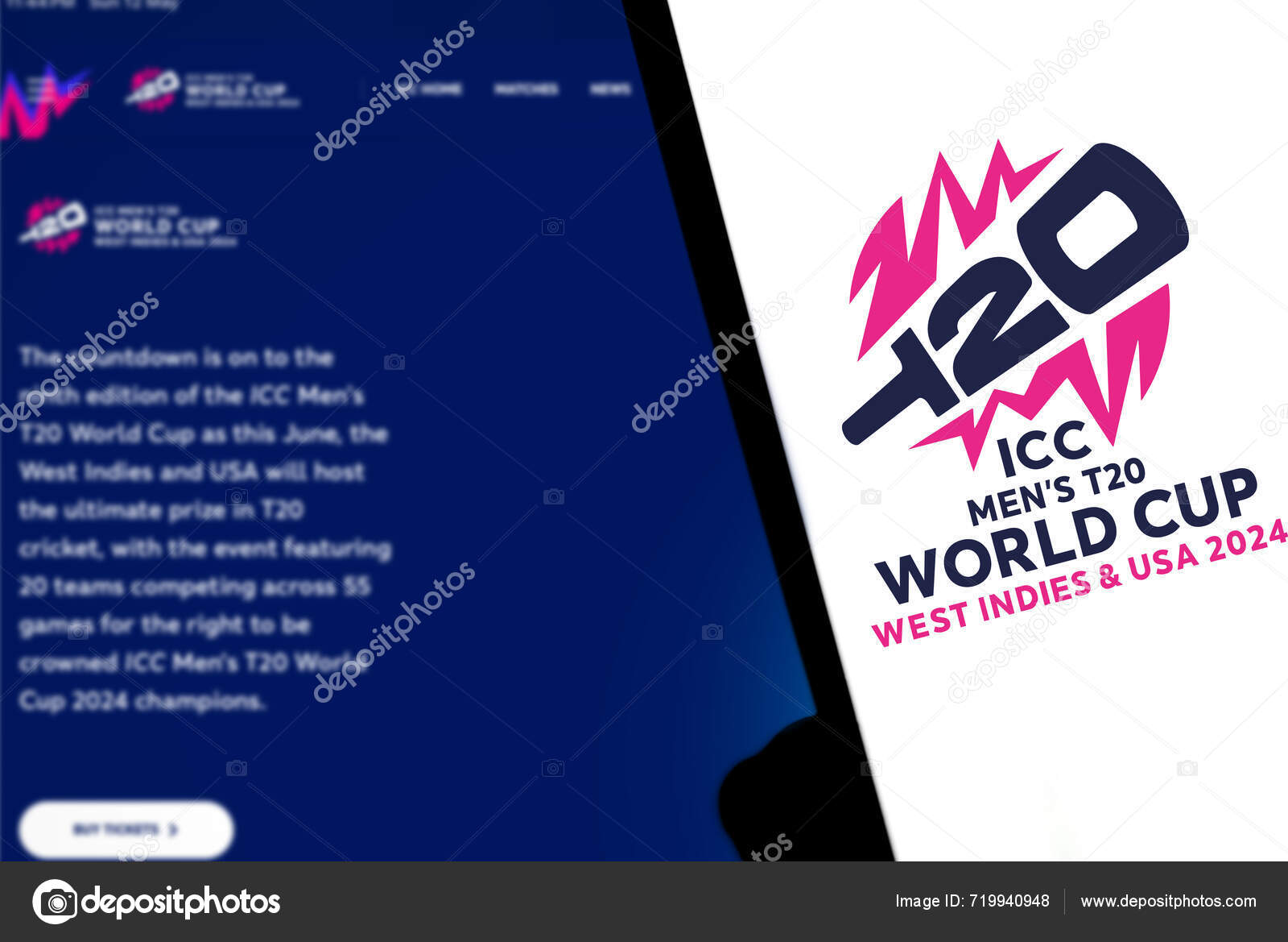 Dhaka Bangladesh May 2024 Icc Men's T20 World Cup Logo — Stock Editorial Photo © Mojahid