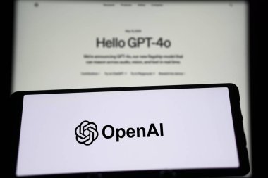 Dhaka, bangladesh- 16 May 2024: OpenAI GPT-4o logo is displayed on smartphone. clipart