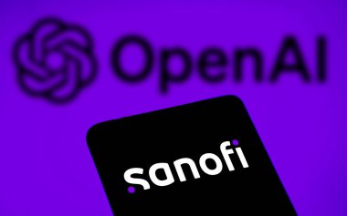 Dhaka, Bangladesh- 21 May 2024: Sanofi logo is displayed on smartphone. Sanofi partners with OpenAI, Formation Bio on AI-driven drug development.