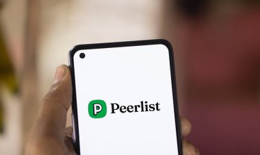 Dhaka, Bangladesh- 16 Sep 2024: Peerlist logo is displayed on smartphone. Peerlist is a professional network where you can showcase your proof of work. clipart