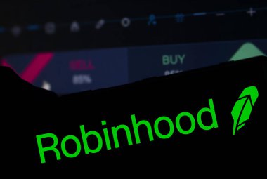 Dhaka, Bangladeş - 09 Kasım 2024: Robinhood logosu akıllı telefonda gösteriliyor.