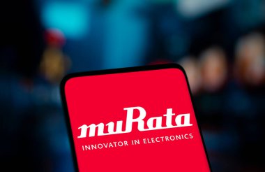 Dhaka, Bangladesh- 10 Dec 2024: Murata innonator in electronics logo is displayed on smartphone. Murata Manufacturing Co Ltd is a Japanese manufacturer of electronic component company. clipart