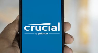 dhaka, Bangladesh- 18 jan 2025: Crucial logo is displyed on smartphone. clipart