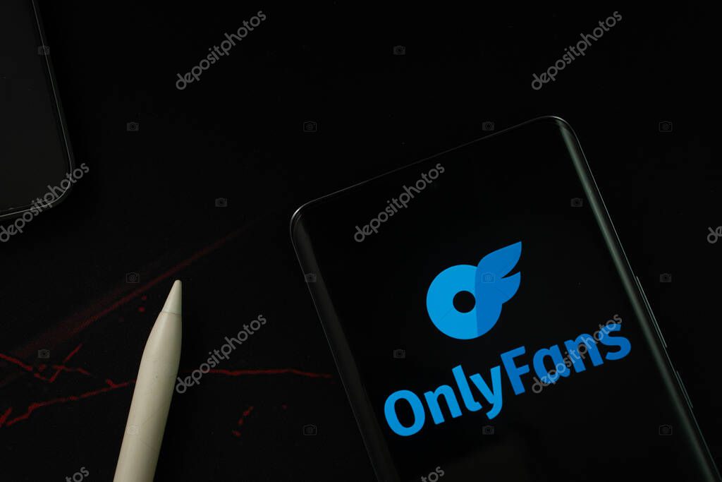 Dhaka, Bangladesh - 17 March 2025: The logo of the only fans is displayed on a smartphone screen.