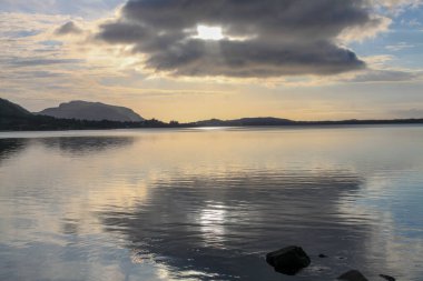 Lofoten Norveç 'teki doğa manzarası